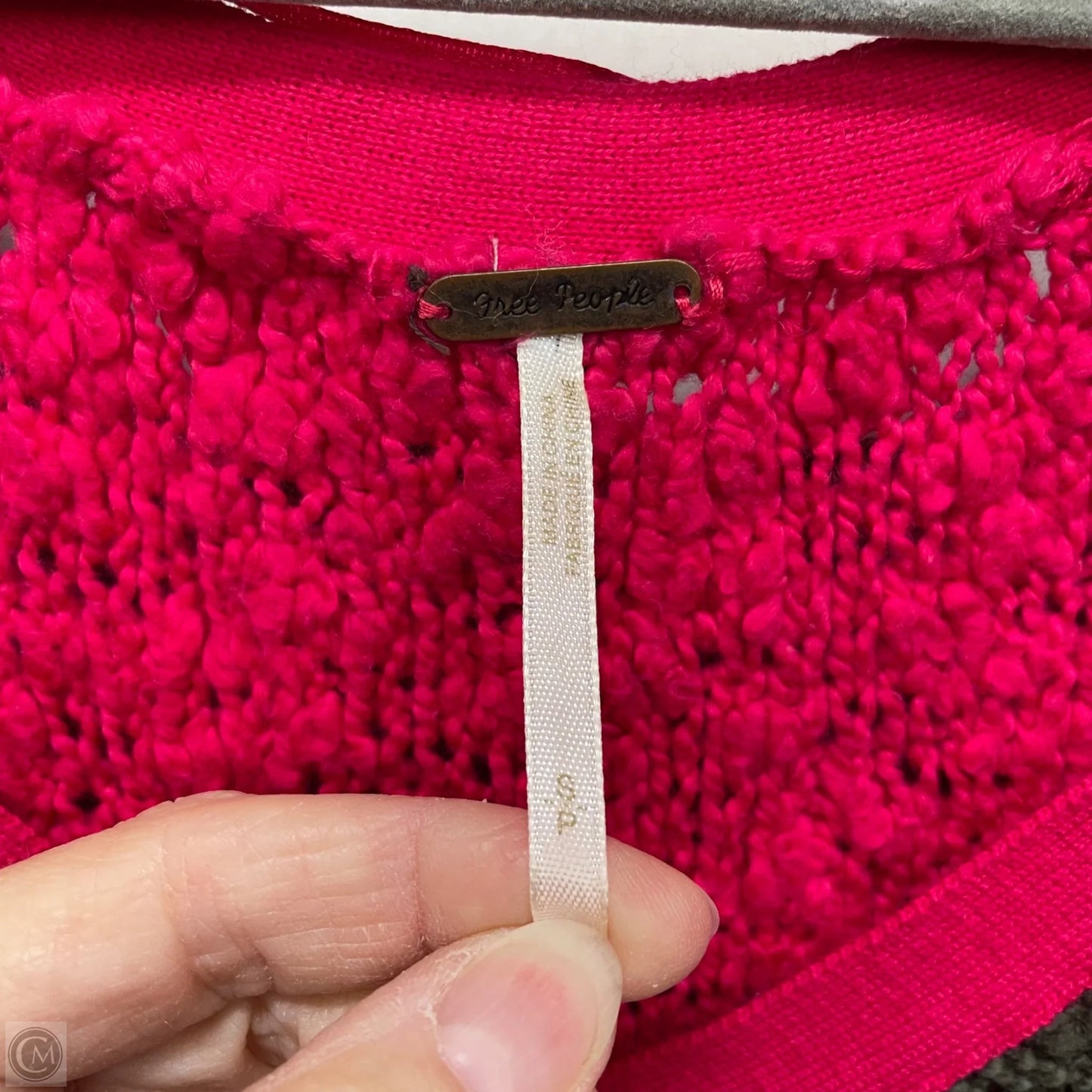 Sweater By Free People In Green & Pink, Size: S