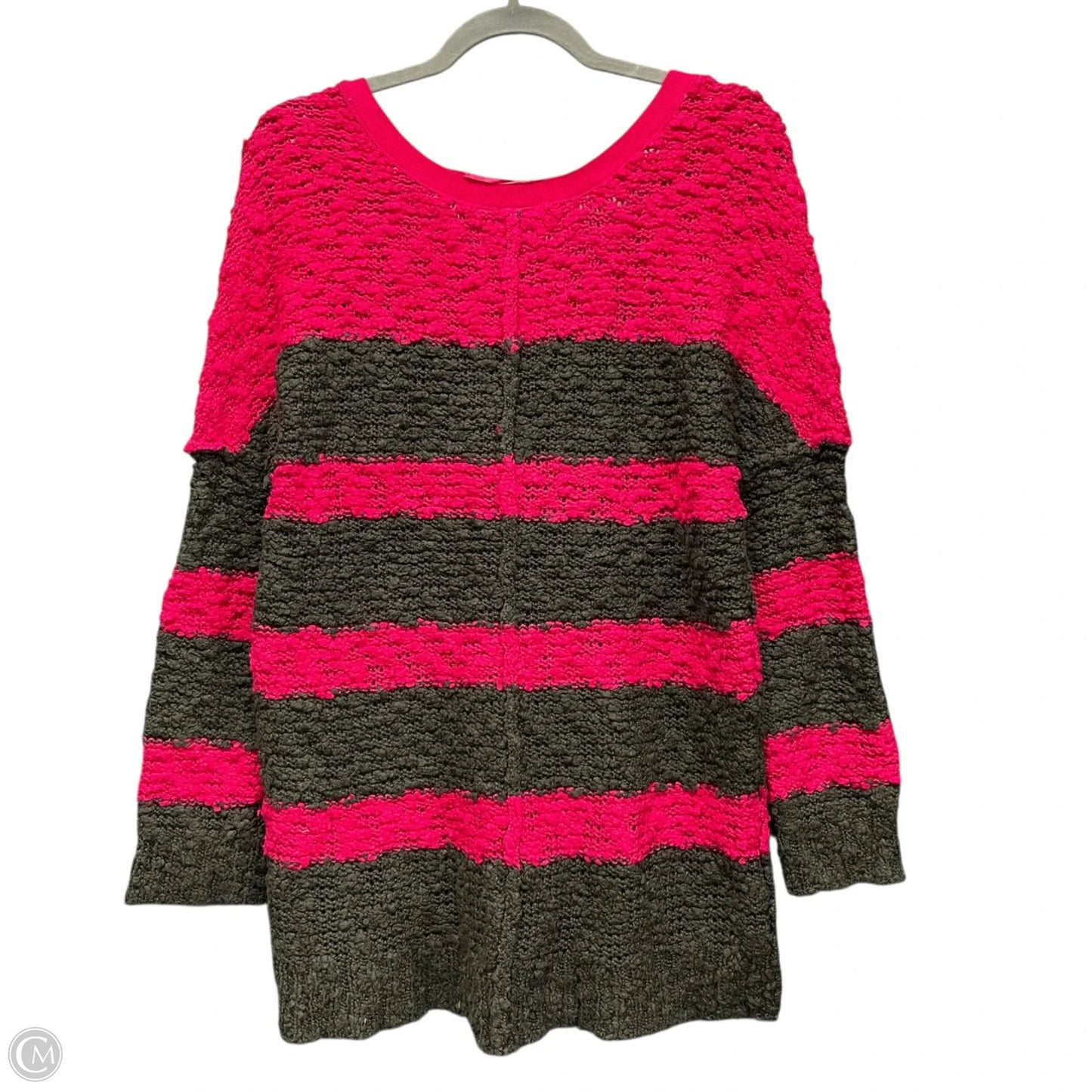 Sweater By Free People In Green & Pink, Size: S