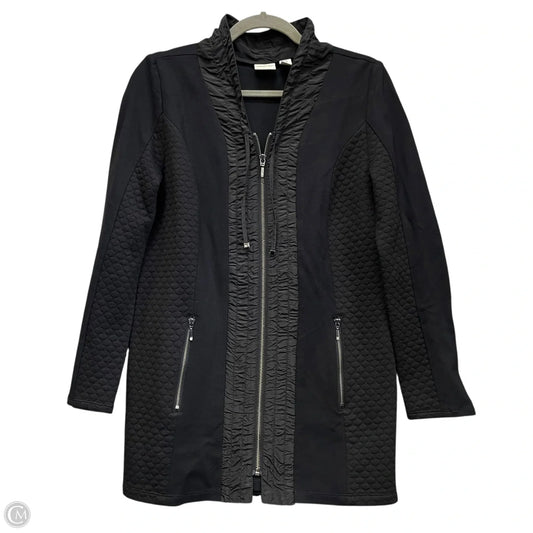 Athletic Jacket By Chicos In Black, Size: S