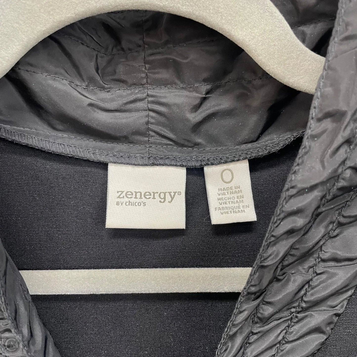 Athletic Jacket By Chicos In Black, Size: S