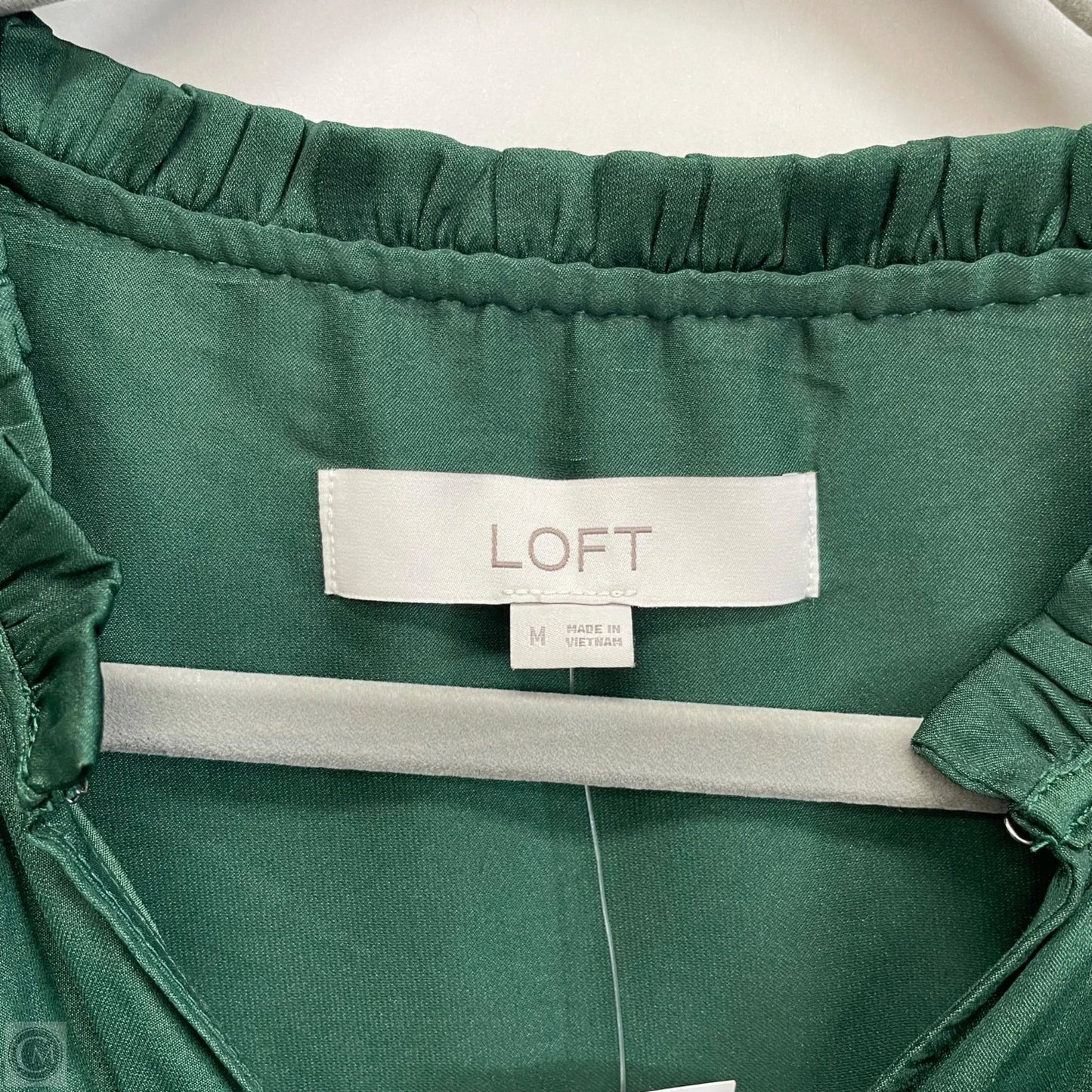 Top Long Sleeve By Loft In Green, Size: M