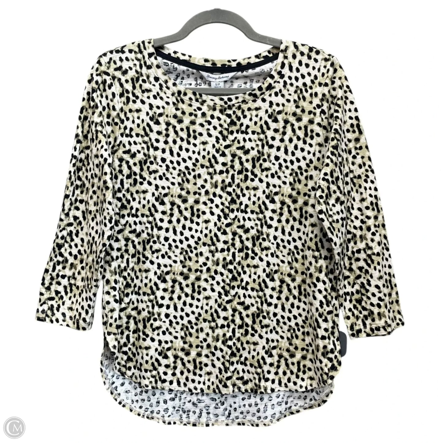 Top Long Sleeve By Tommy Bahama In Animal Print, Size: S