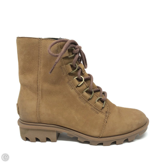 Boots Ankle Heels By Sorel In Brown, Size: 7