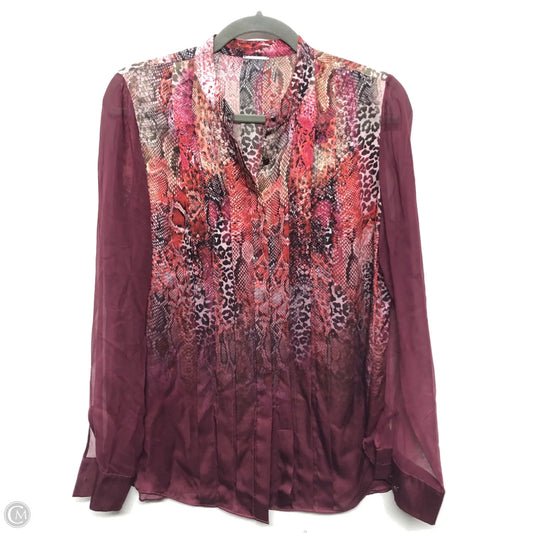 Top Long Sleeve By Elie Tahari In Multi-colored, Size: S