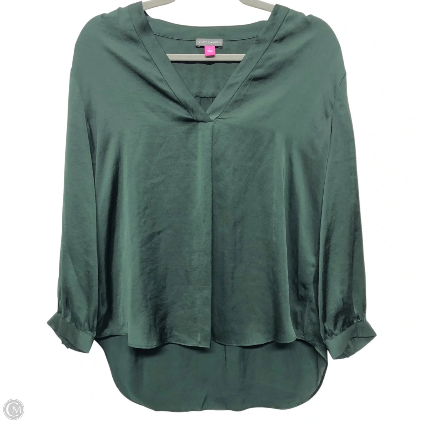Top Long Sleeve By Vince Camuto In Green, Size: S