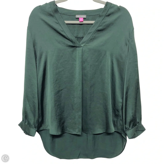 Top Long Sleeve By Vince Camuto In Green, Size: S