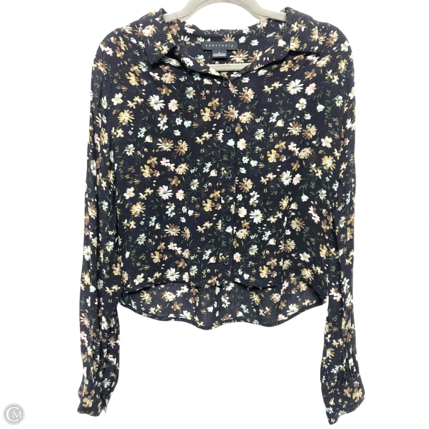 Blouse Long Sleeve By Sanctuary In Floral Print, Size: S