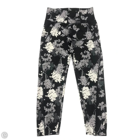 Athletic Leggings By Natori In Black & White, Size: M