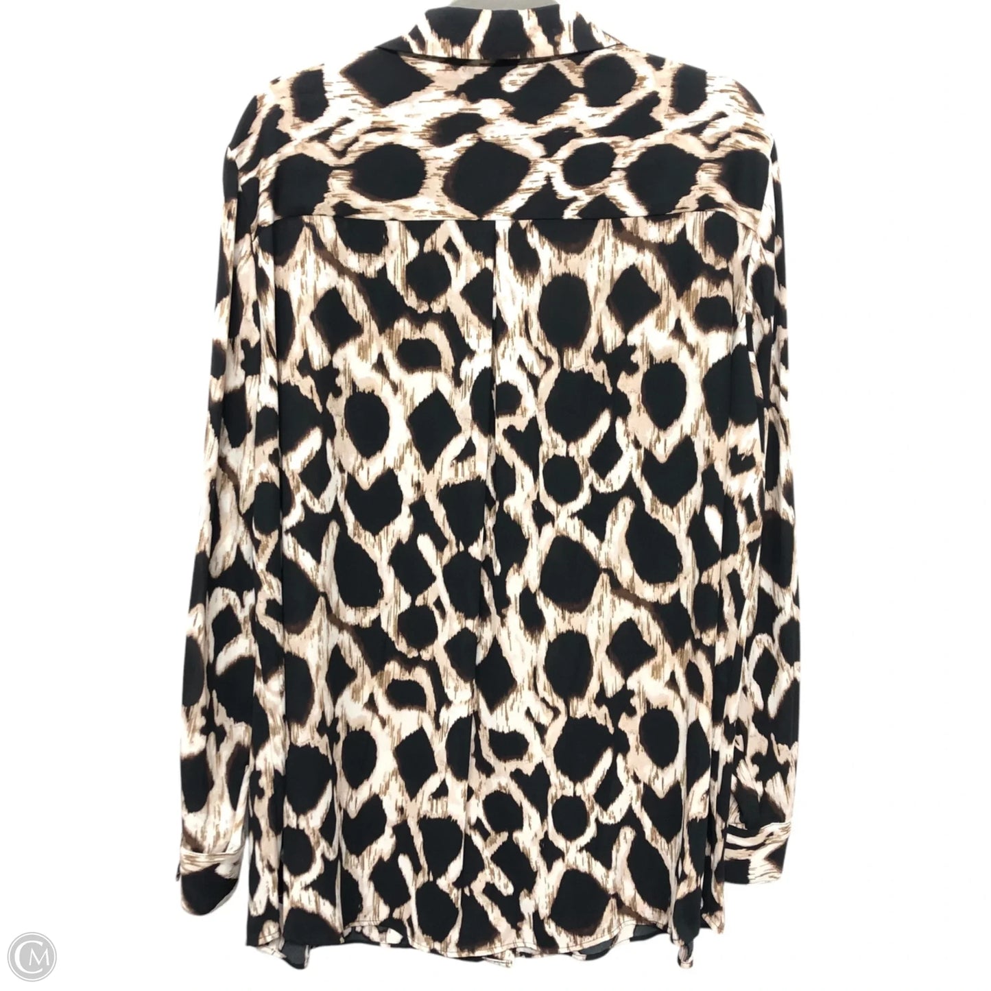 Tunic Long Sleeve By Investments In Animal Print, Size: 2x