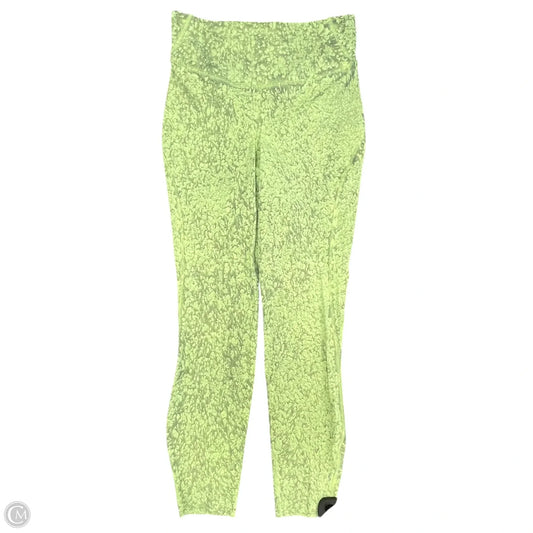 Athletic Leggings By Lululemon In Chartreuse, Size: 6