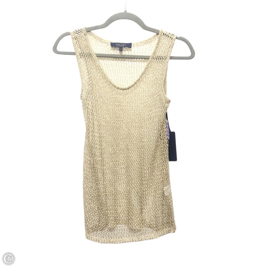 Top Sleeveless By Rachel Roy In Gold, Size: M