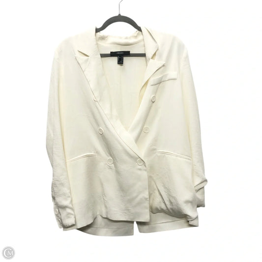 Blazer By Forever 21 In Cream, Size: M