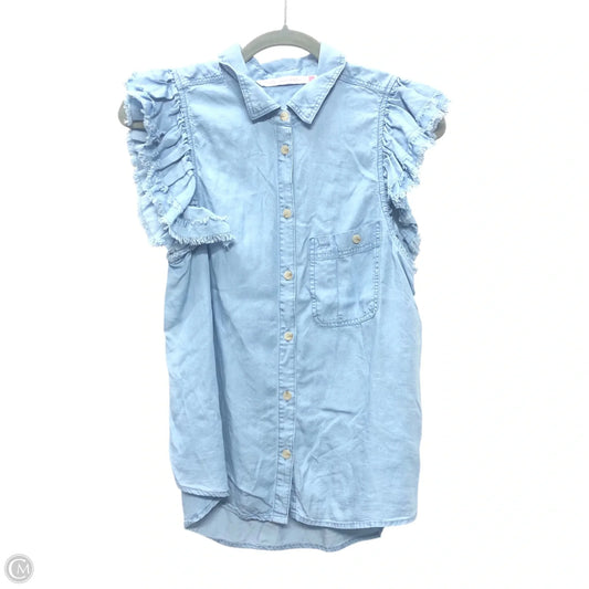 Top Sleeveless By Clothes Mentor In Blue, Size: S
