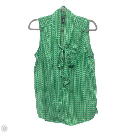 Top Sleeveless By Jones And Co In Green, Size: M