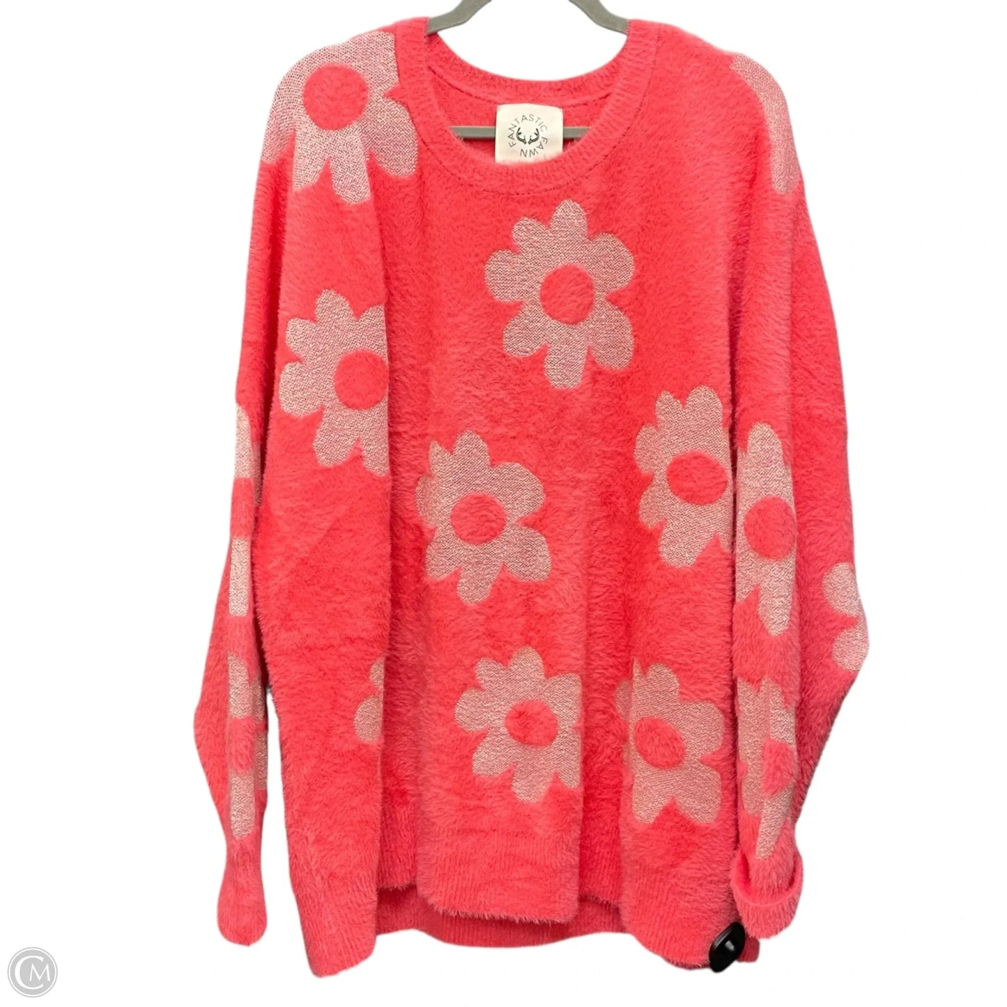 Sweater By Fantastic Fawn In Pink, Size: L