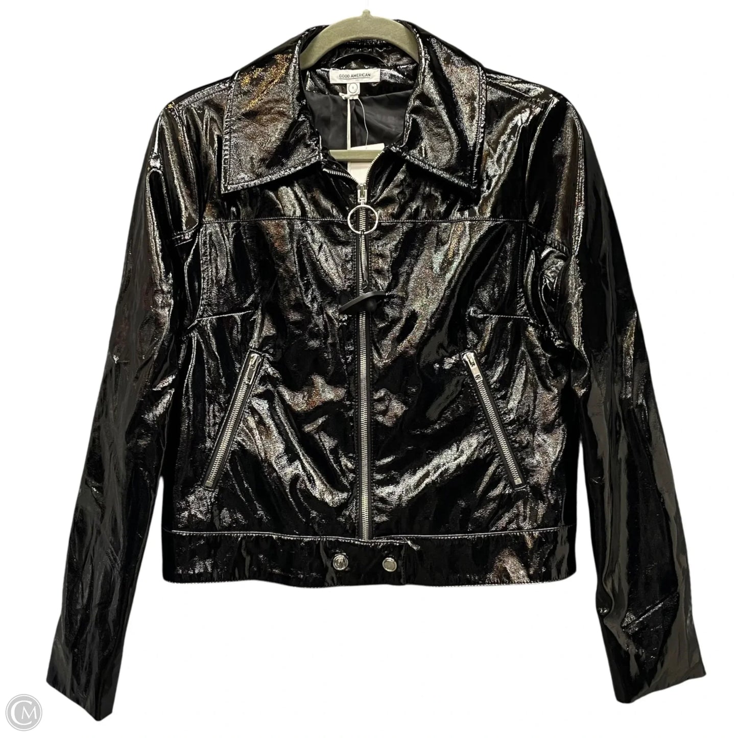Jacket Moto By Good American In Black, Size: S