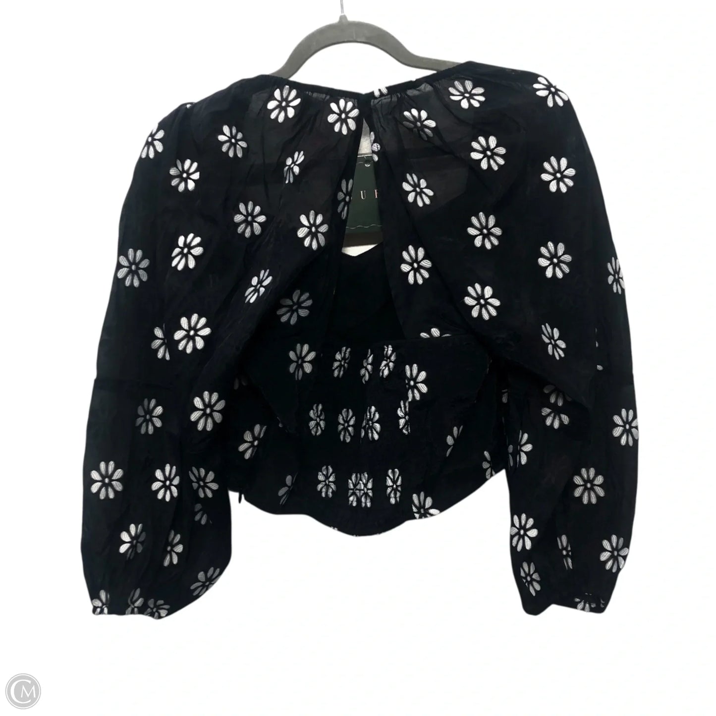 Blouse Long Sleeve By Buru In Black, Size: M
