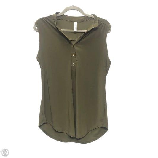 Blouse Sleeveless By Perceptions In Green, Size: L