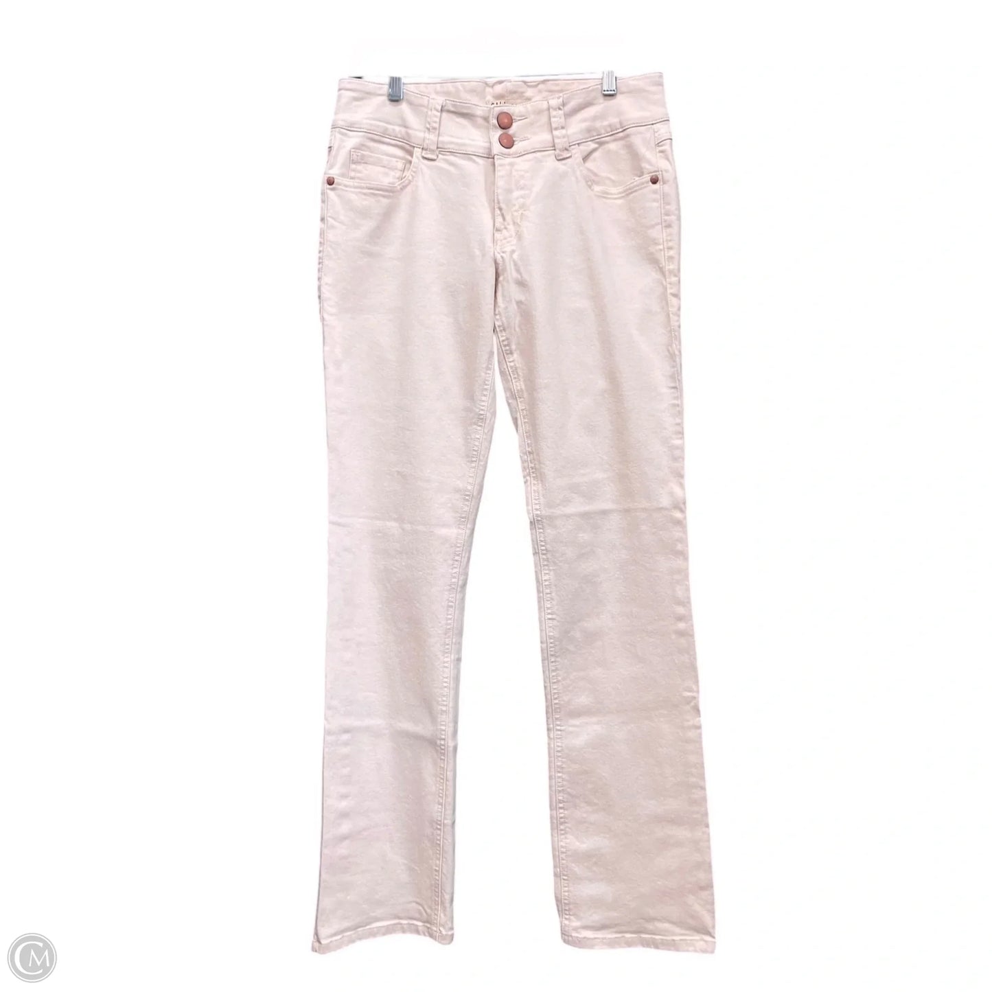 Jeans Straight By Cabi In Beige, Size: 6