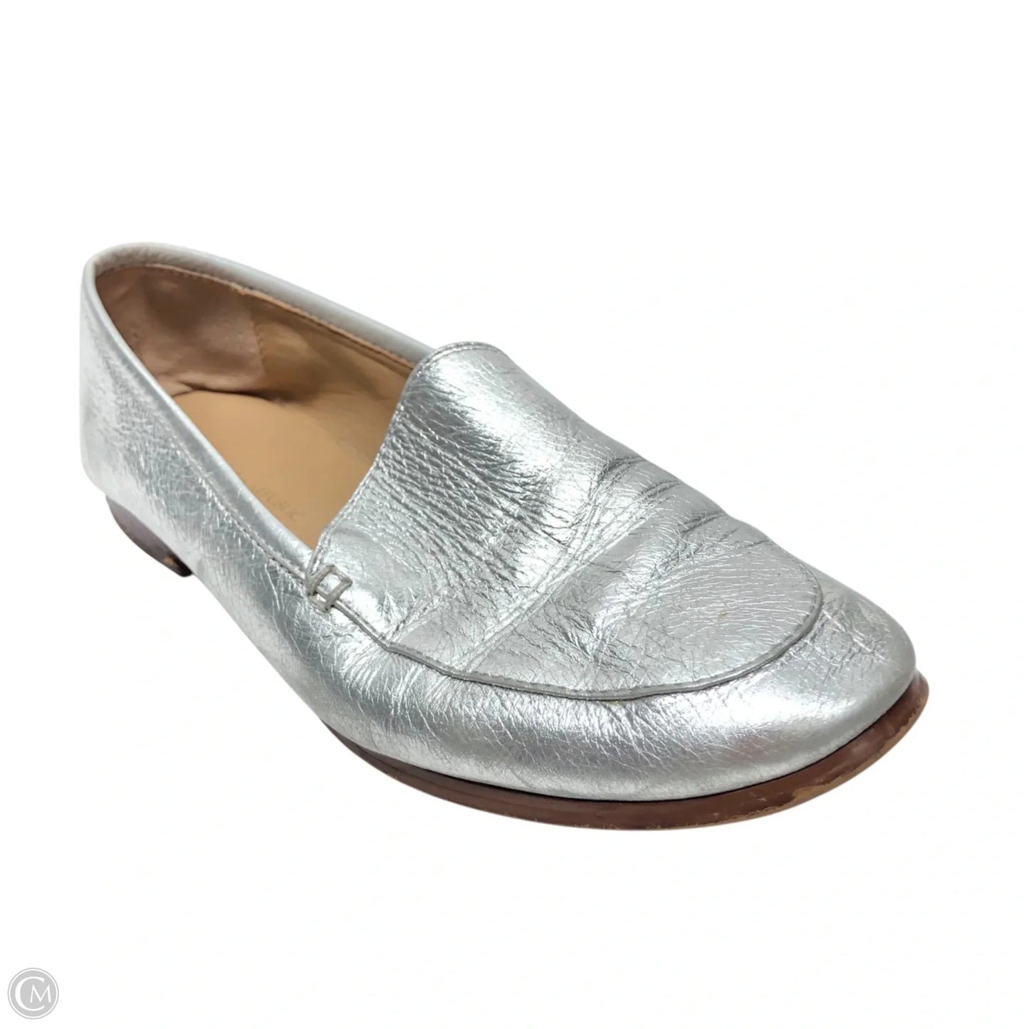 Shoes Flats By Banana Republic In Silver, Size: 7.5