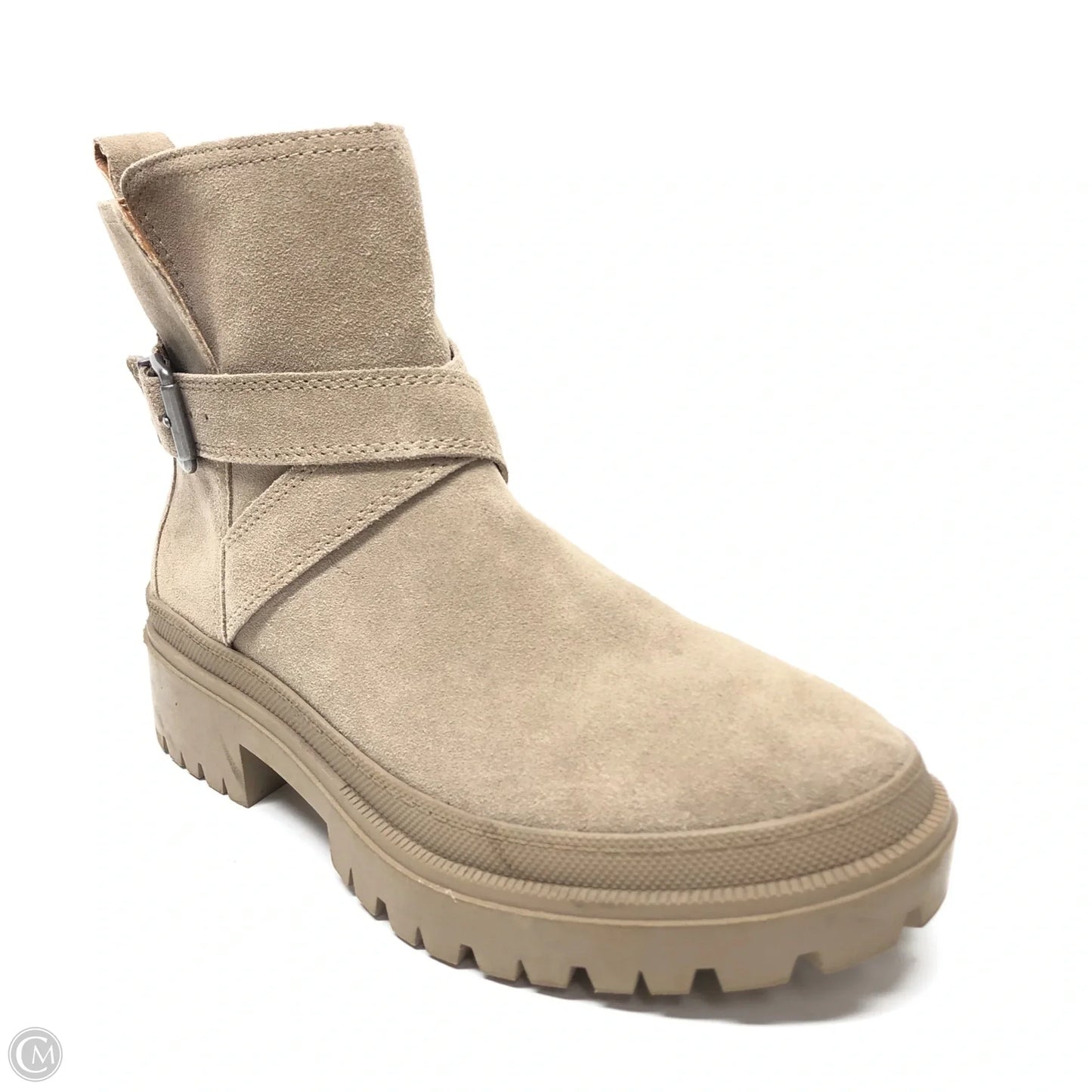 Boots Ankle Heels By Lucky Brand In Beige, Size: 10