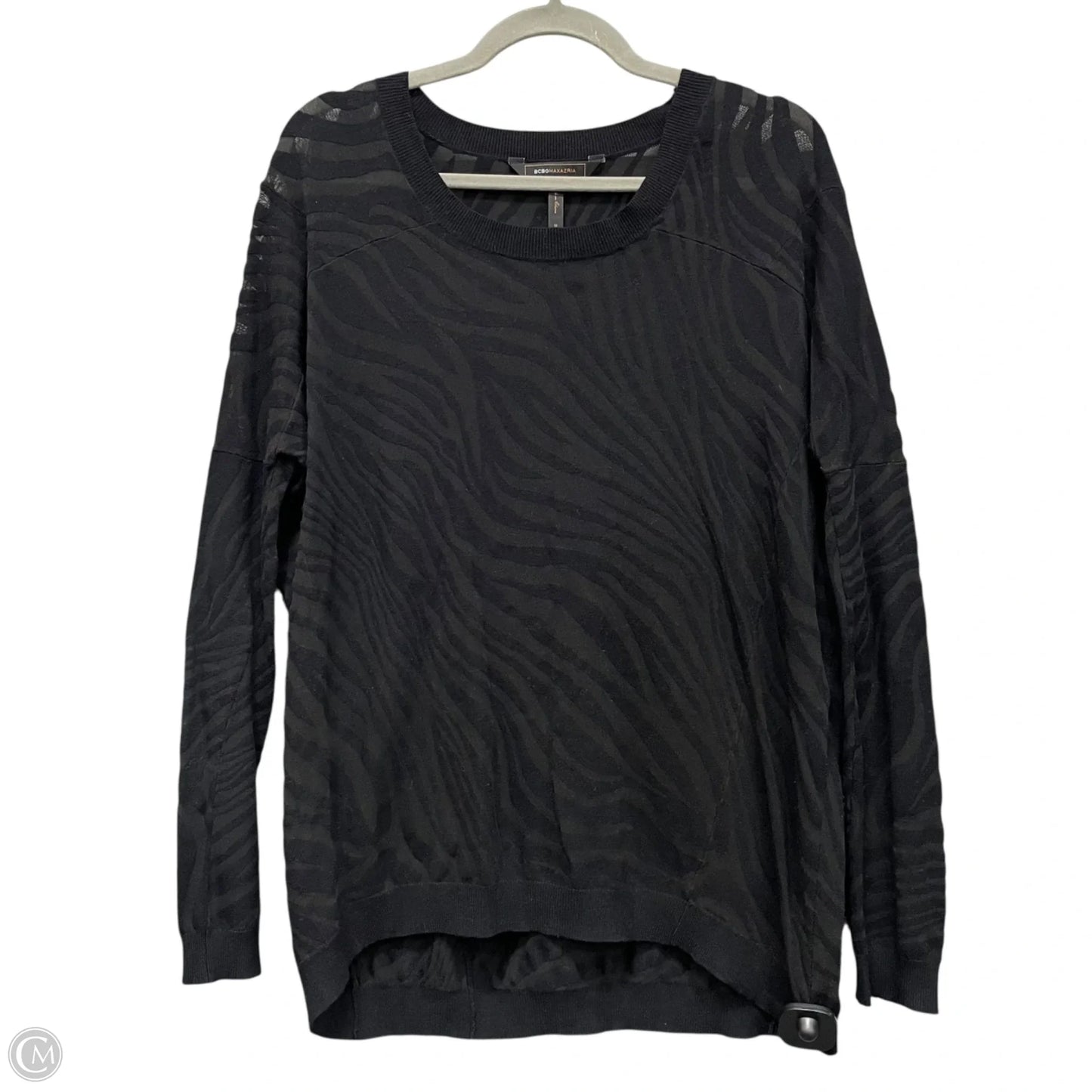 Top Long Sleeve By Bcbgmaxazria In Black, Size: M