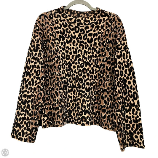 Sweater Designer By Milly In Animal Print, Size: S