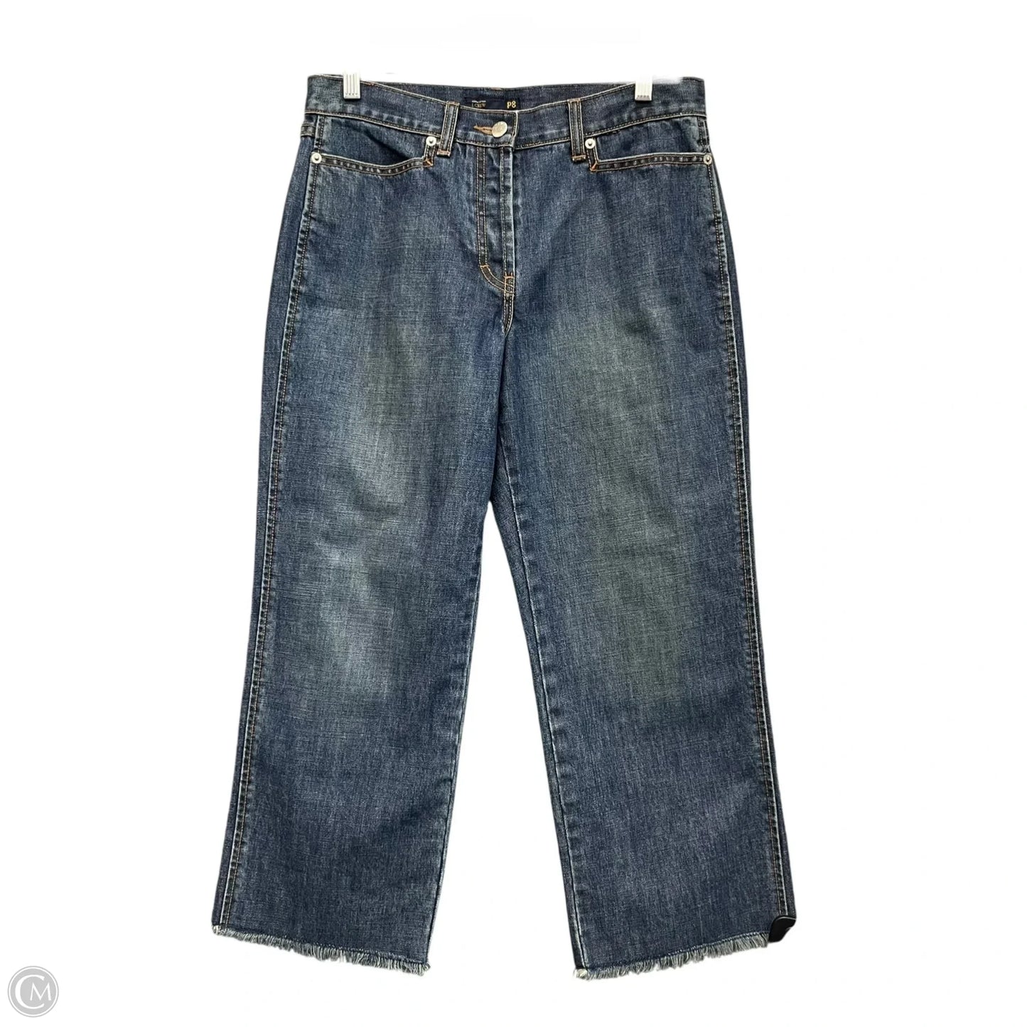 Jeans Straight By J. Crew In Blue Denim, Size: 8
