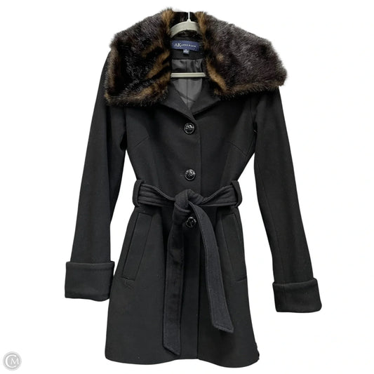 Coat Peacoat By Anne Klein In Black, Size: Xs