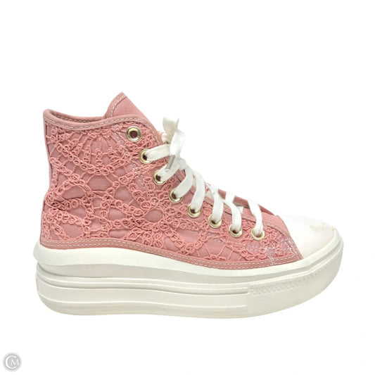 Shoes Sneakers Platform By Converse In Pink, Size: 5.5