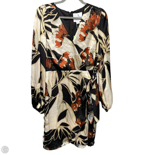 Dress Party Short By Sam Edelman In Black & Cream, Size: 10