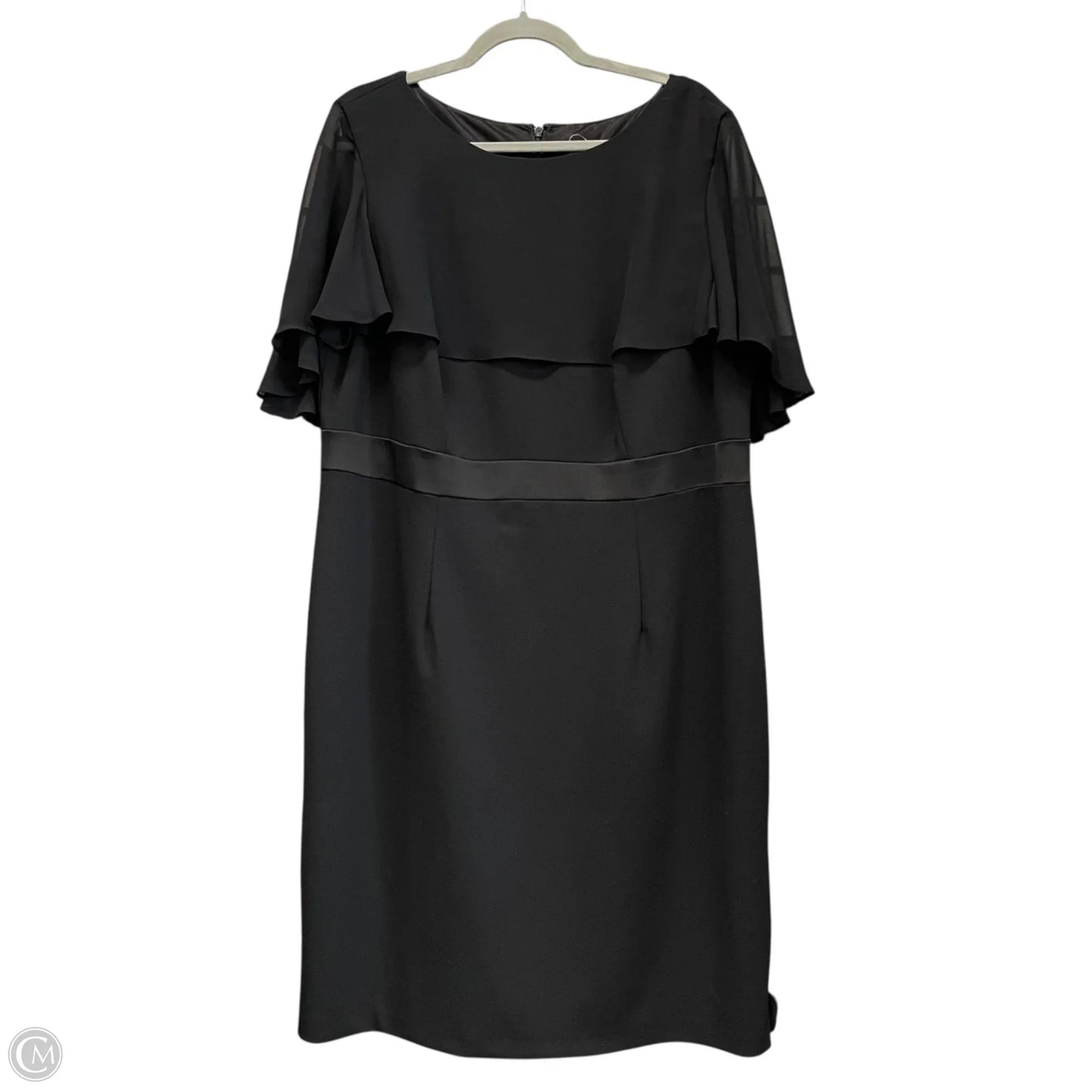 Dress Party Short By Adrianna Papell In Black, Size: 18
