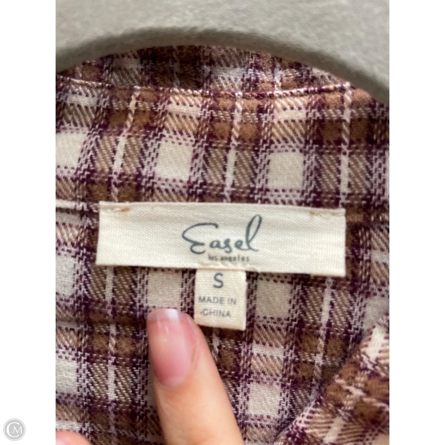 Blouse Long Sleeve By Easel In Multi-colored, Size: S