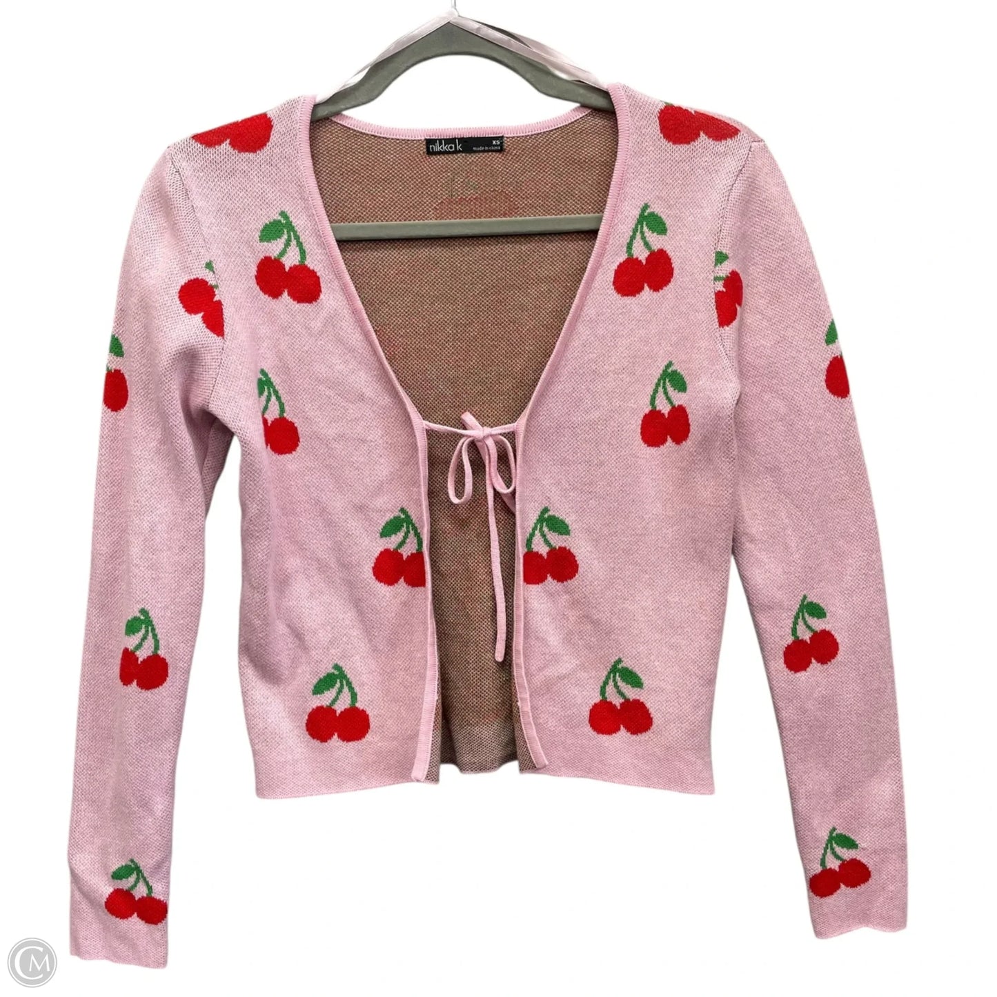 Cardigan By Clothes Mentor In Pink, Size: Xs