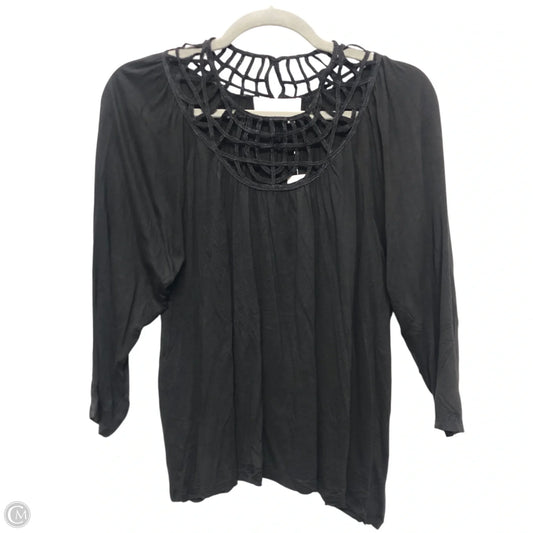 Top Long Sleeve By Anthropologie In Black, Size: Xs