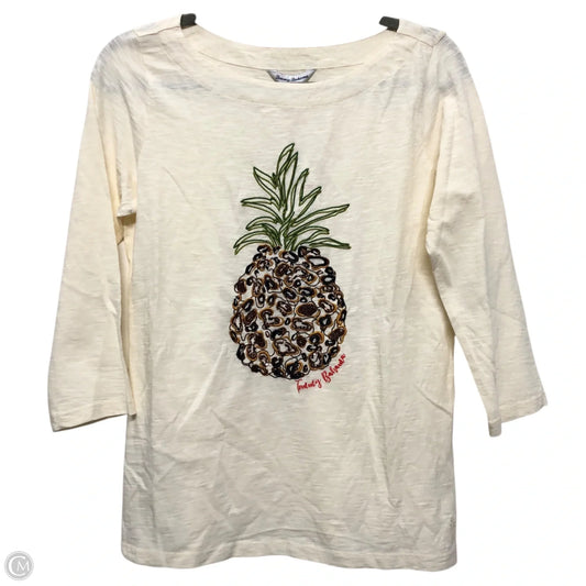 Top 3/4 Sleeve By Tommy Bahama In Cream, Size: Xs
