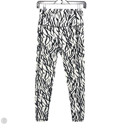 Athletic Leggings By Zyia In Zebra Print, Size: Xs