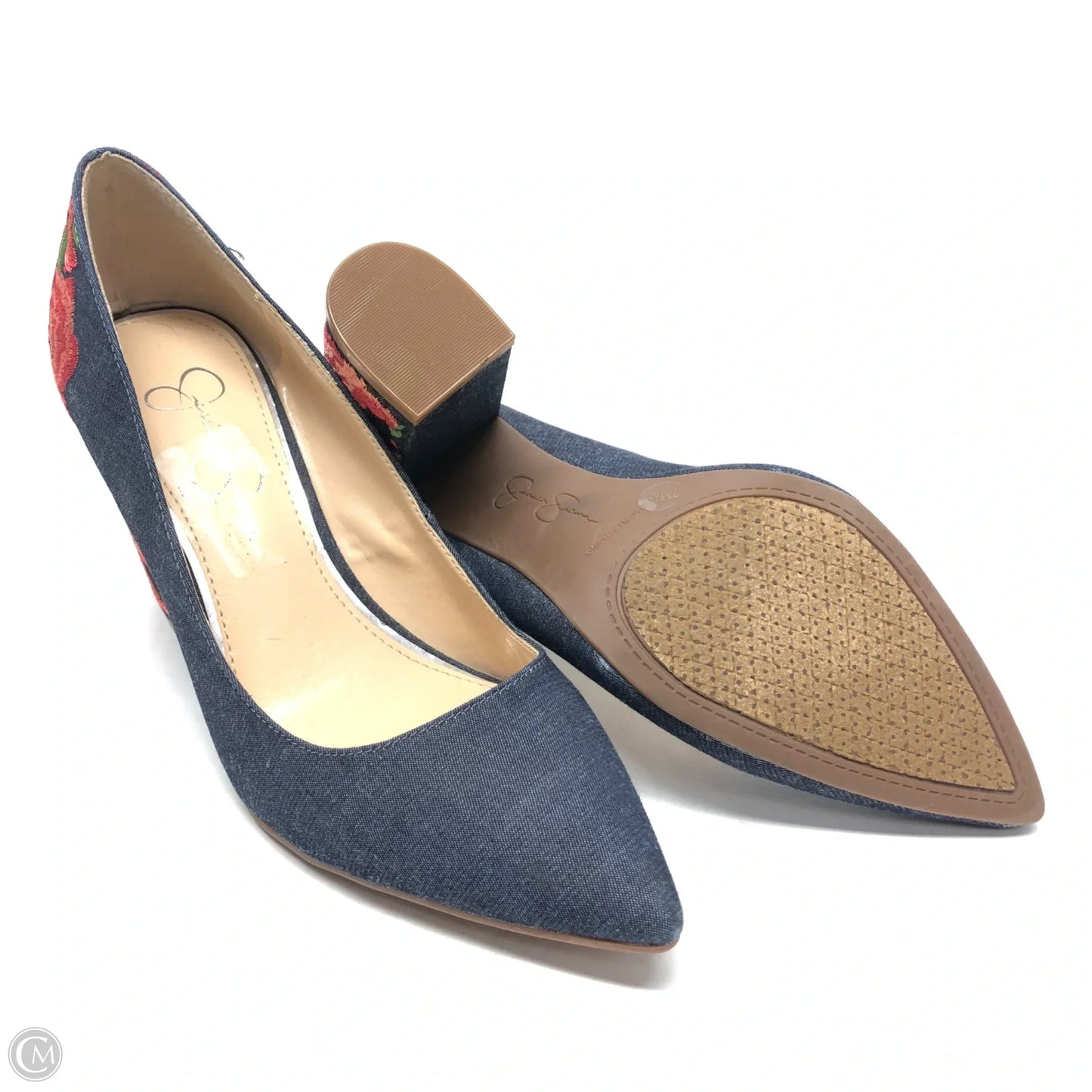 Shoes Heels Block By Jessica Simpson In Blue, Size: 7