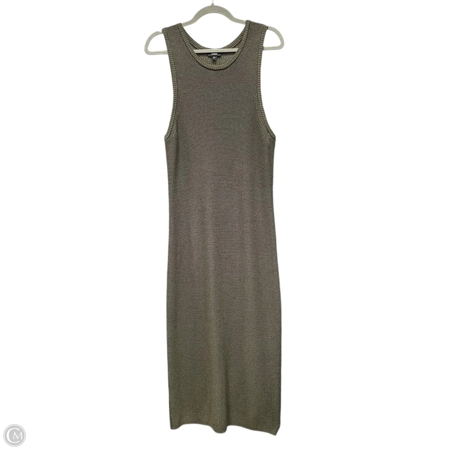 Dress Casual Maxi By Express In Green, Size: L