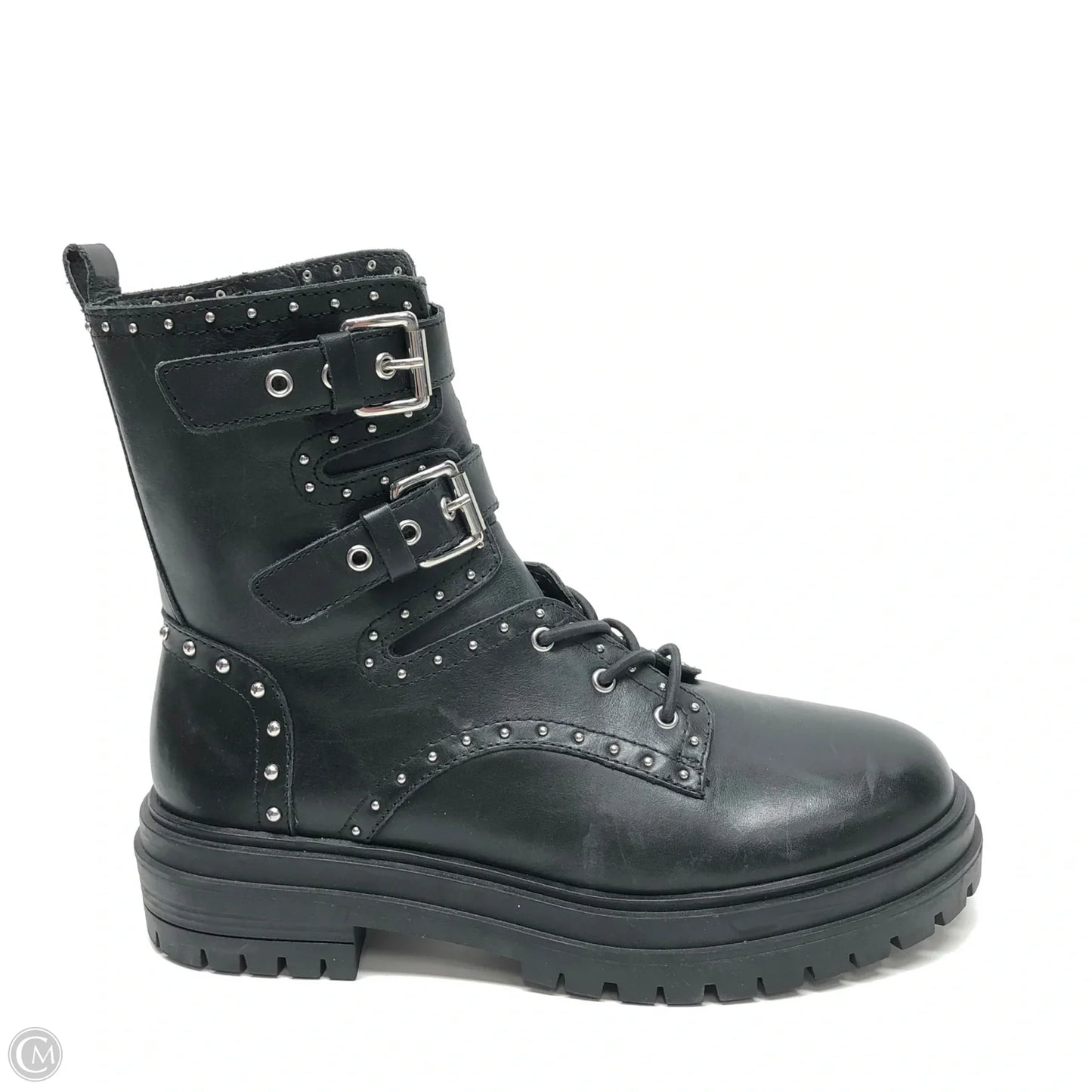 Boots Combat By Chelsea And Violet In Black, Size: 8.5