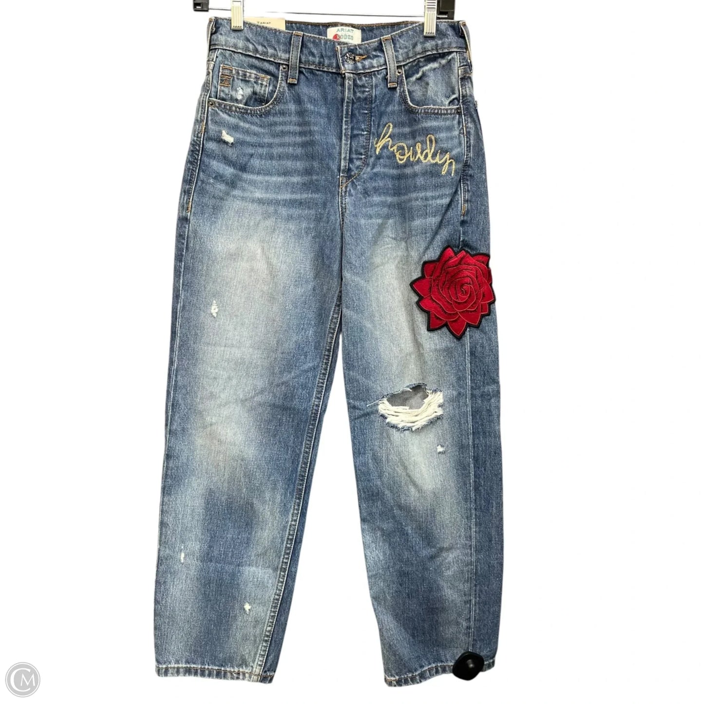 Jeans Skinny By Ariat In Blue, Size: 2