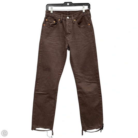 Jeans Straight By Levis In Brown, Size: 2