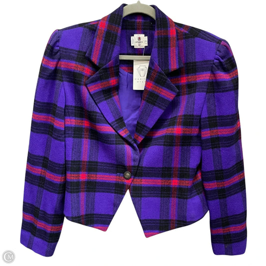 Blazer By Clothes Mentor In Purple, Size: M