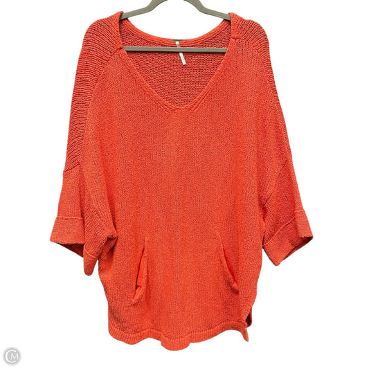 Sweater By Free People In Orange, Size: M
