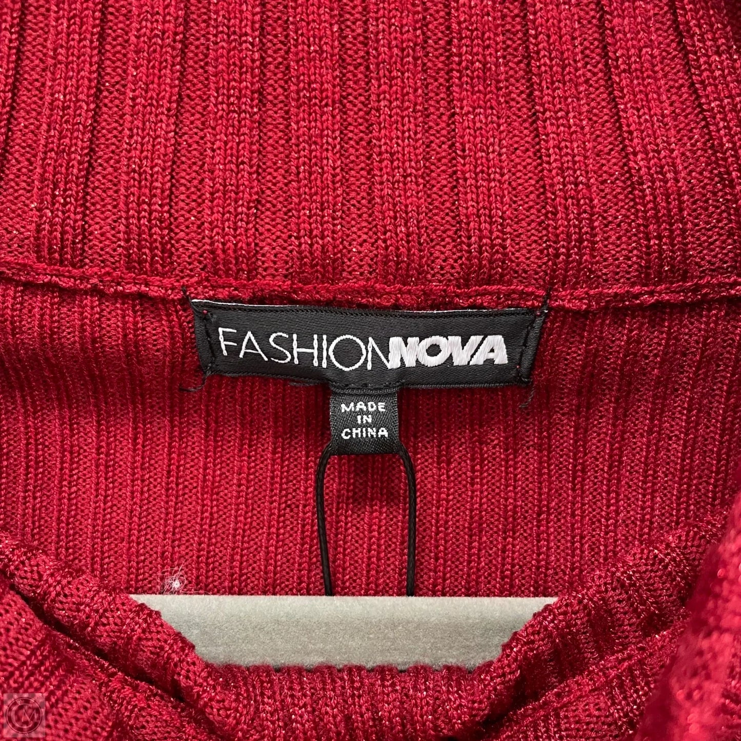 Sweater By Fashion Nova In Red, Size: L
