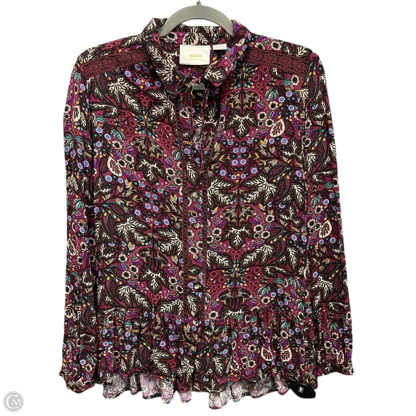 Top Long Sleeve By Maeve In Multi-colored, Size: S