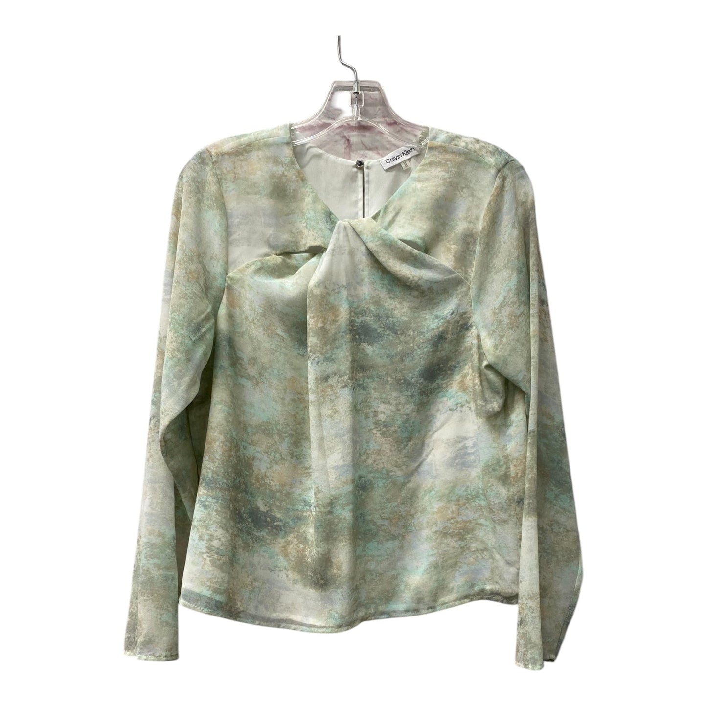 Top Ls By Calvin Klein In Green, Size:M