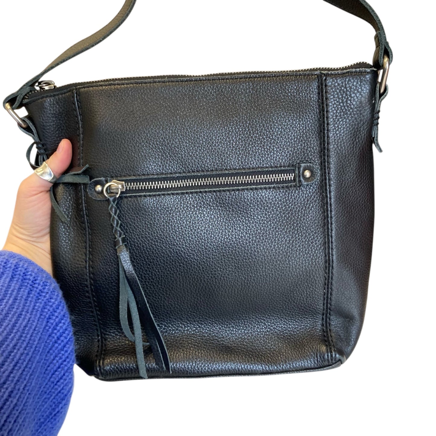 Crossbody Leather By The Sak In Black, Size:Medium
