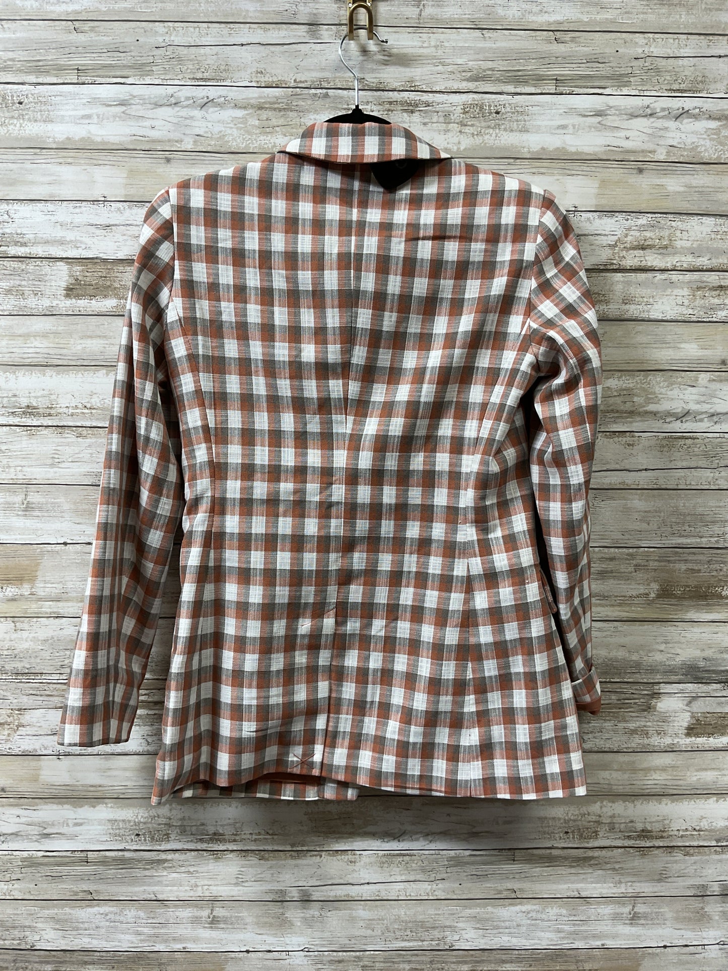 Blazer By Nine West In Grey & Orange, Size:Xs