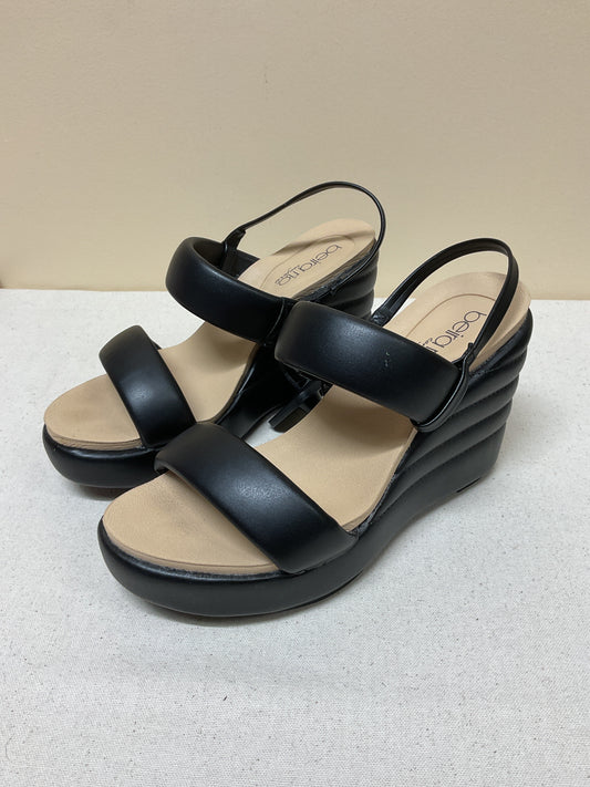 Sandals Heels Wedge By Cmb In Black, Size:6